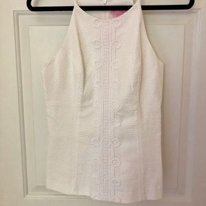 White Lilly Pulitzer Top, Size 4, Worn Once